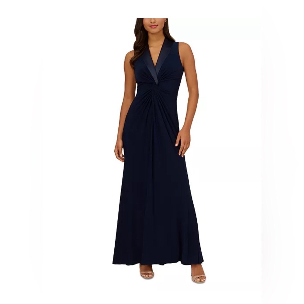 Adrianna Papell Surplice Gown, Brand new with tags